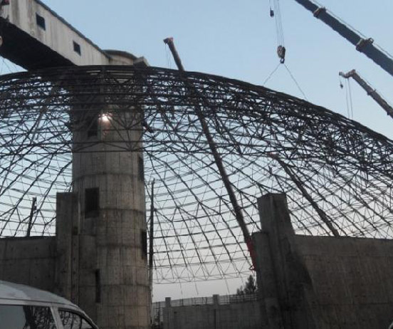 萍乡网架分条或分块安装法